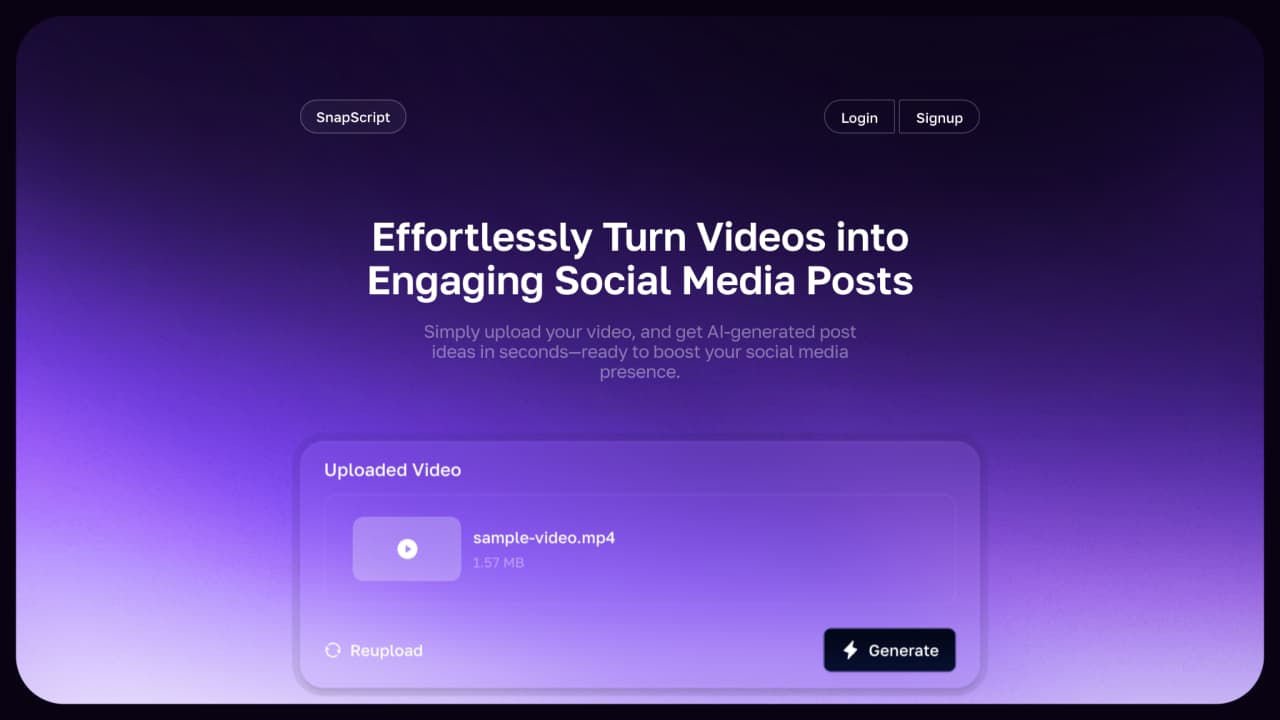 Preview for SnapScript
